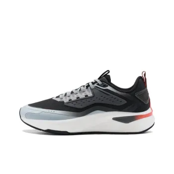 XTEP Starburst Cushioning Wear Resistant Low Top Casual Running Shoes Men's Black Gray