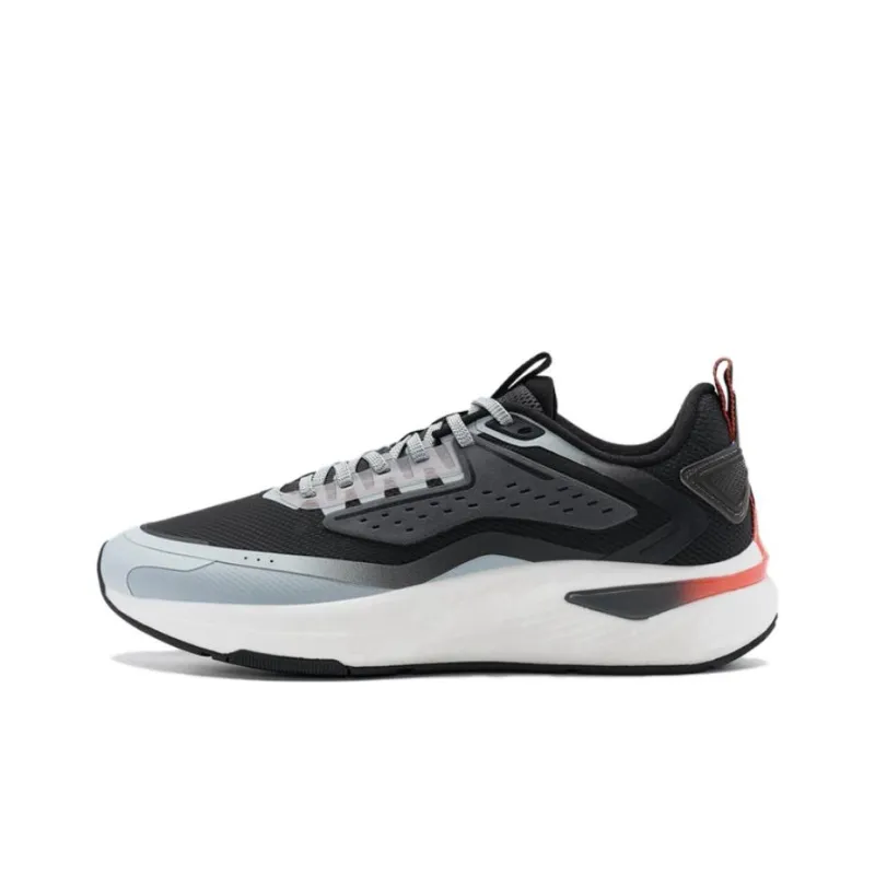 XTEP Starburst Cushioning Wear Resistant Low Top Casual Running Shoes Men's Black Gray-0