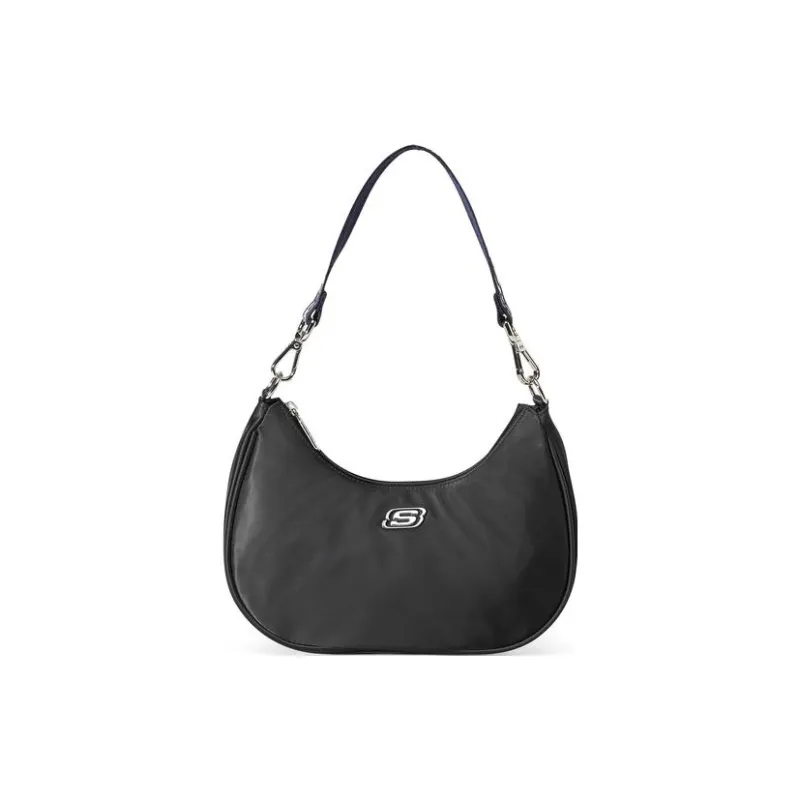 Skechers LeSportsac Poetry Joint Fabric Crossbody Bags Shoulder Bags Small Size Women's Carbon Black-0