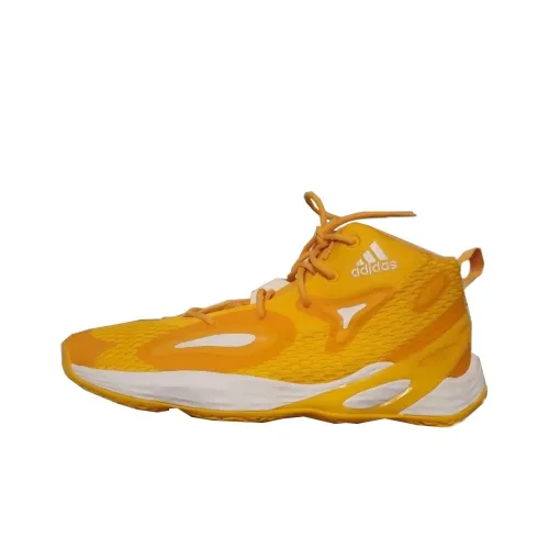 Adidas Exhibit A Basketball Shoes Men Mid-Top Yellow