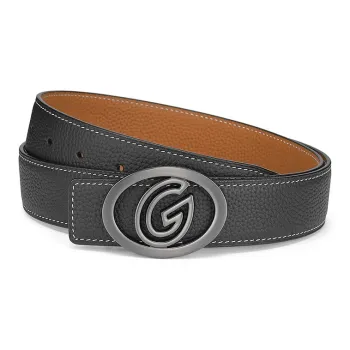 FAIRWHALE Dual Use Top Grain Cow Leather Vintage With Alloy Plate Buckle Genuine Leather Belts Men's Width 3.5CM