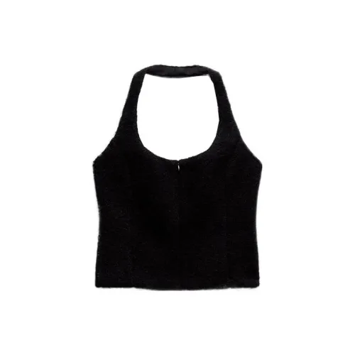 ZARA Tank Tops Women's Black