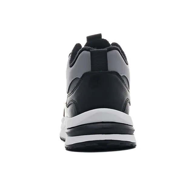 Warrior Warrior Thickened And Fleece Lined Padded Shoes Lightweight Low Top Casual Shoes Men's Black-4