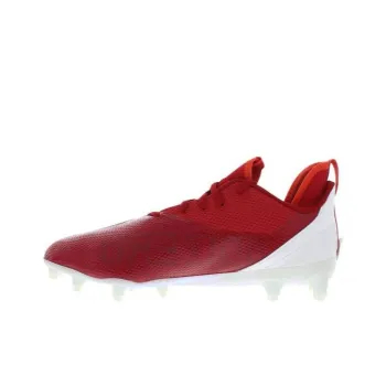 Adidas FG Rubber Long Studs Cushioning Wear-Resistant Soccer Shoes Men's Red