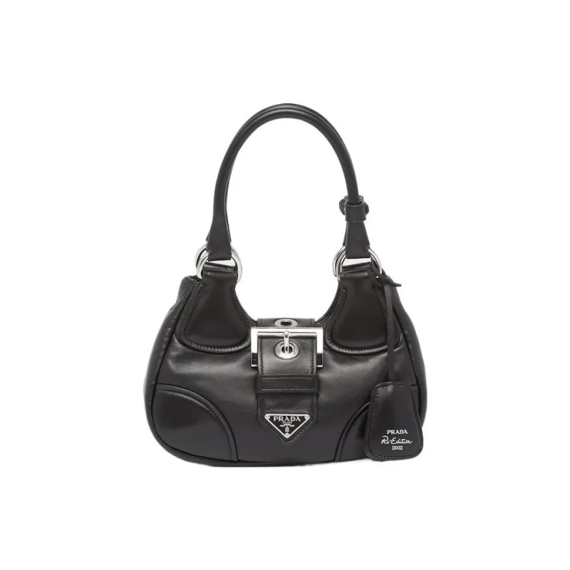 PRADA Moon Padded Nappa Leather Bag Black-0
