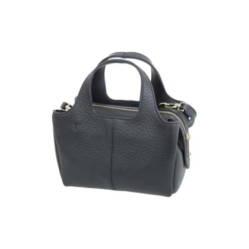 Furla Leather Tote Bag, Shopping Bag, Shoulder Bag, Crossbody Bag, Handbag Mini Women's Black-3