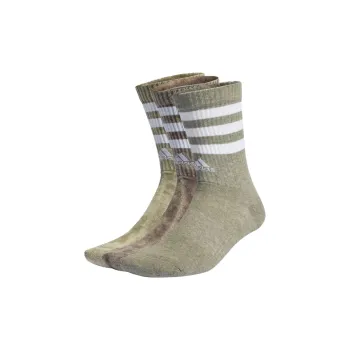 Adidas 3 STRIPES STONEWASH CREW SOCKS 3 PAIRS Mid Calf Socks Unisex 3 Pack