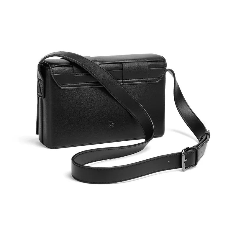 Yawei Kuroda PU Crossbody Bags Unisex Black-4