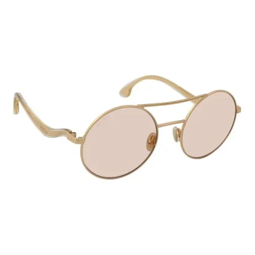 Jimmy Choo Metal Aviator Sunglasses Women's Gold