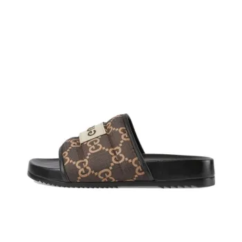 GUCCI Gg Slide Sandal 'Ebony'