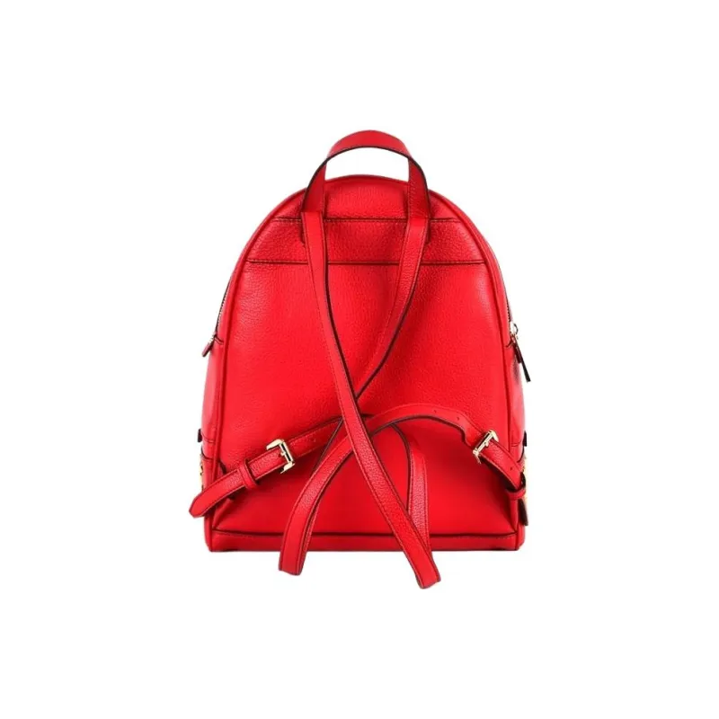MICHAEL KORS Genuine Leather Backpack Women's Red-2