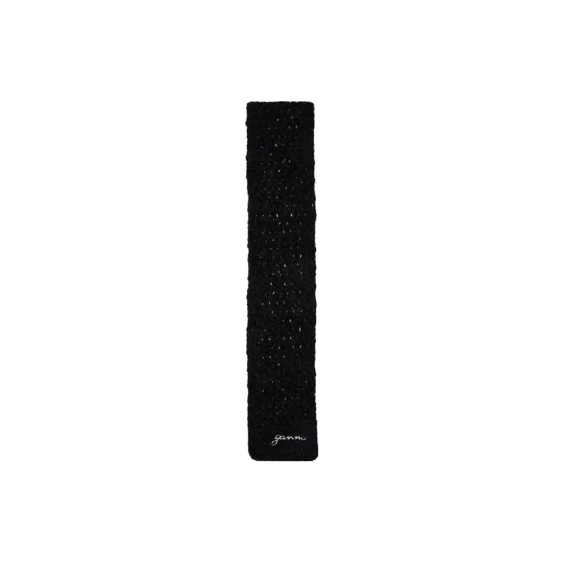 GANNI Knit Scarves Women's Black-0