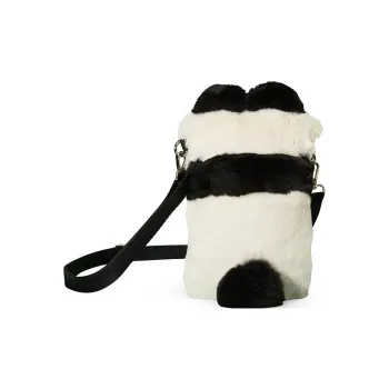 Skechers Fabric Shoulder Bag Crossbody Bag Small Size Women's White & Black