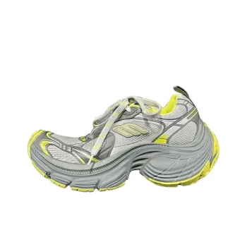 Balenciaga 10XL Low Top Casual Shoes Men's Gray Yellow