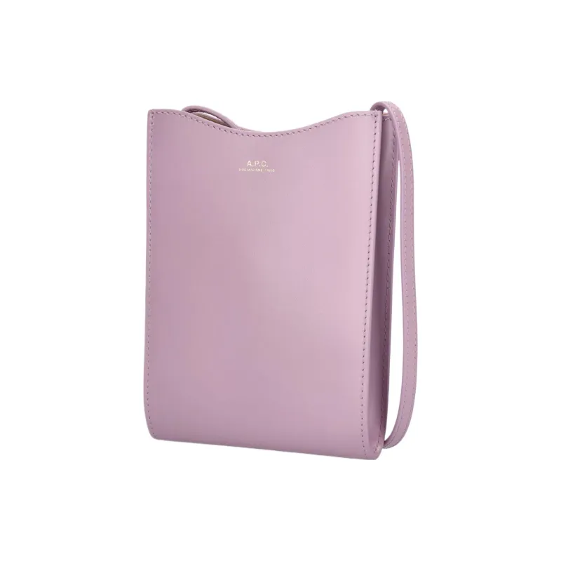 A.P.C Leather Clutch Women's Lavender-1