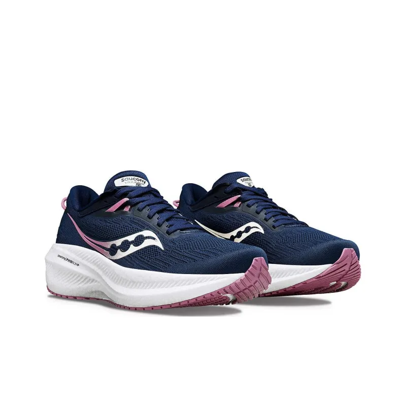 saucony Women's Triumph 21 'Navy Orchid'-2