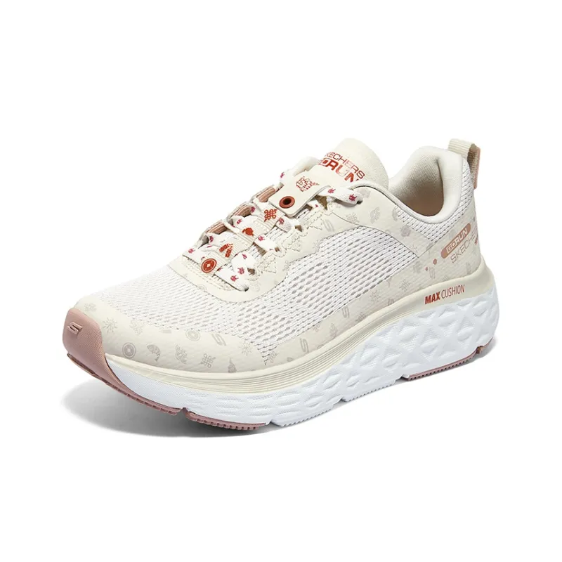 Skechers Cushioning Wear Resistant Low Top Casual Running Shoes Women's Ecru-2