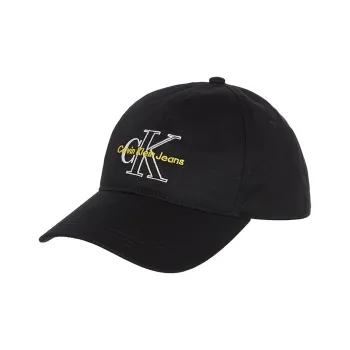 CALVIN KLEIN Cotton Baseball Caps Men's Black