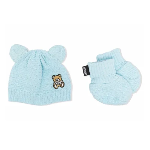 MOSCHINO Kids Teddy Bear Beanie And Slippers Set