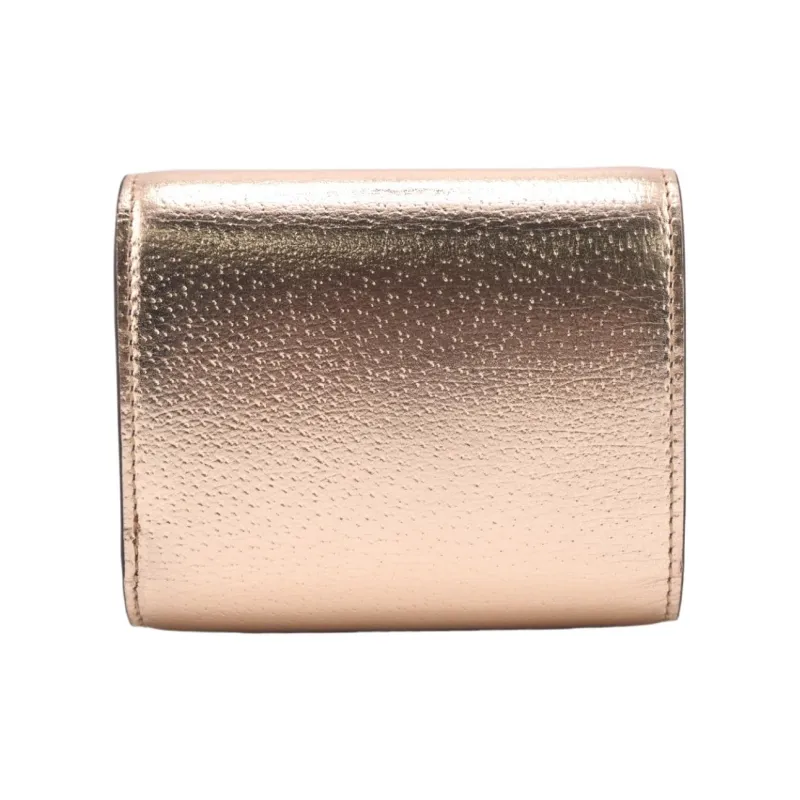GUCCI Dionysus Calfskin Card Holder Wallet Women's Champagne-2