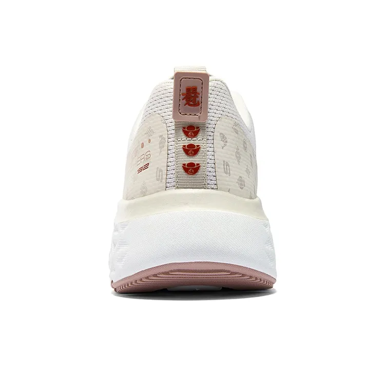 Skechers Cushioning Wear Resistant Low Top Casual Running Shoes Women's Ecru-4