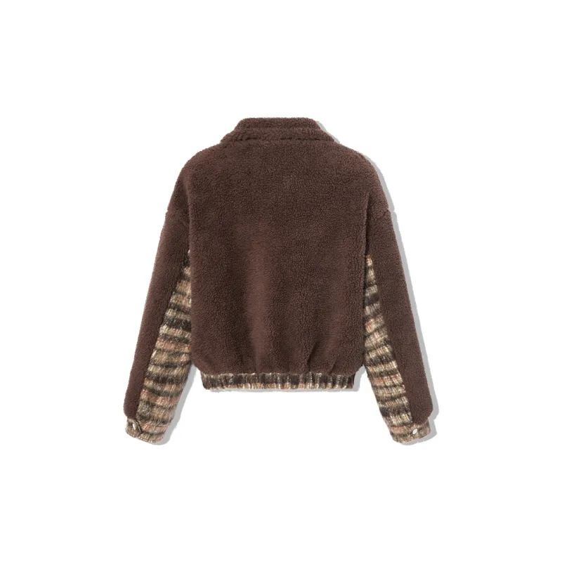 LA CRAWFISH Puffer Jacket Women's Coffee-1