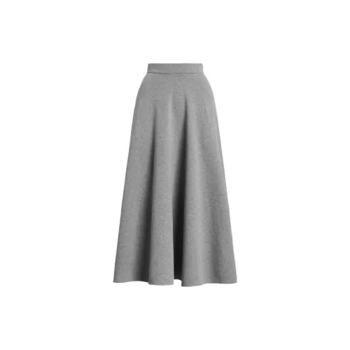 Polo Ralph Lauren FW23 Casual Long Skirts Women's Gray