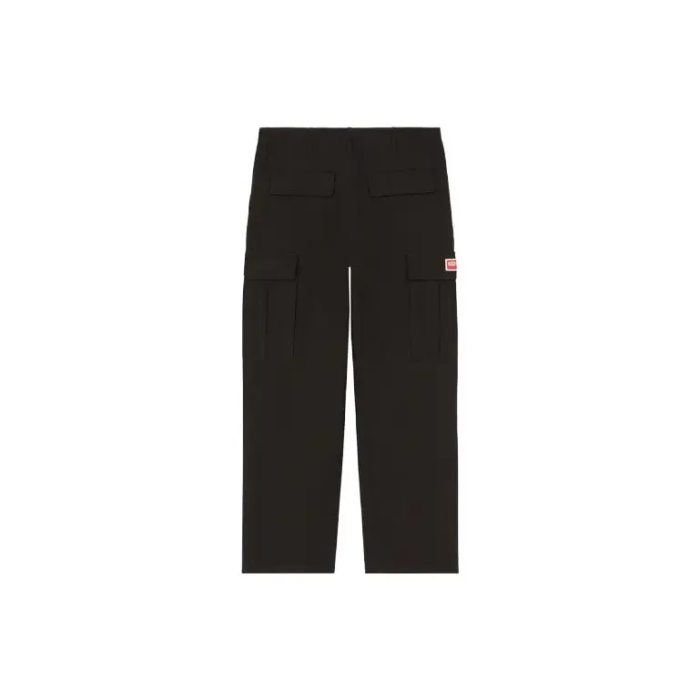 KENZO Logo Patch Cargo Trousers-1