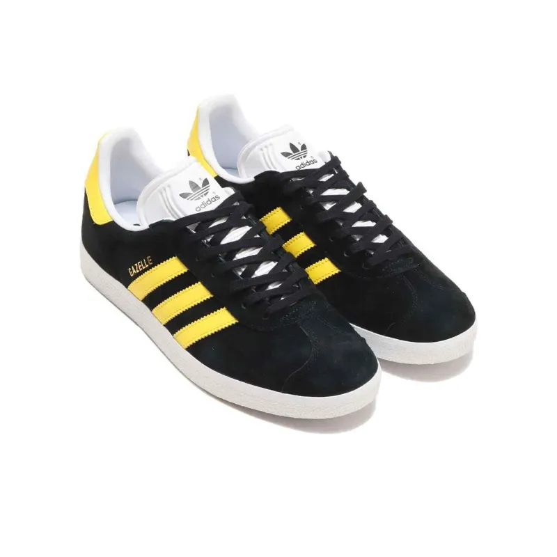 Adidas Gazelle Black Impact Yellow-2