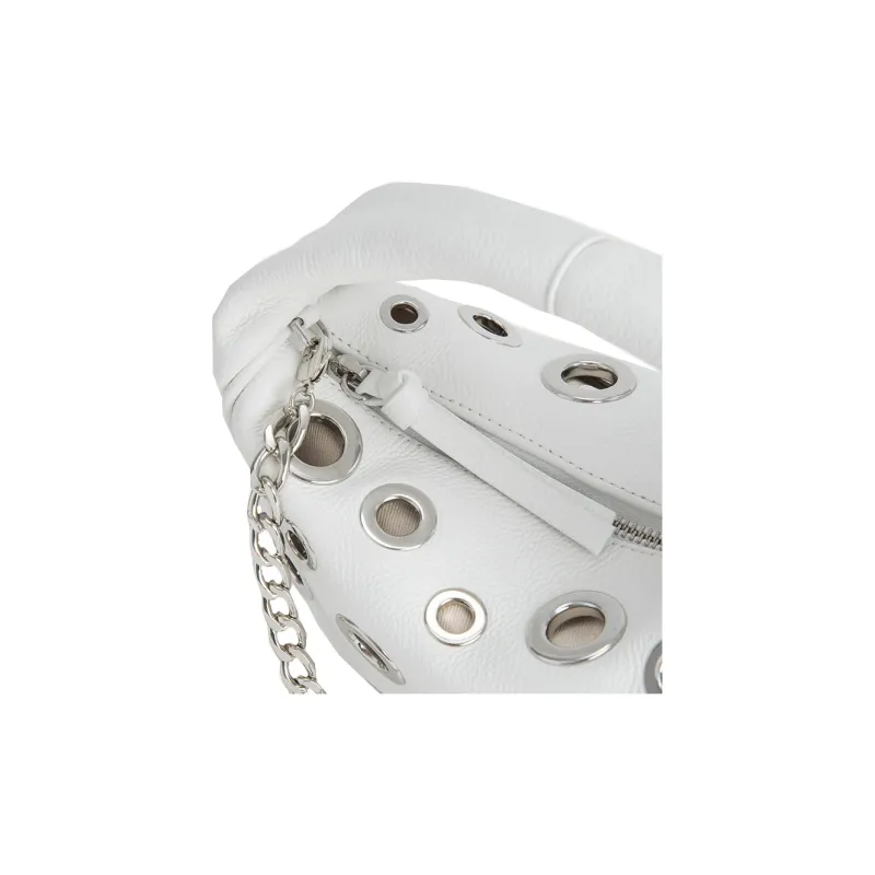 By Far Eyelet-embellished Leather Mini Bag-3