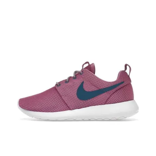 Nike Roshe Run Red Violet Green Abyss Women's