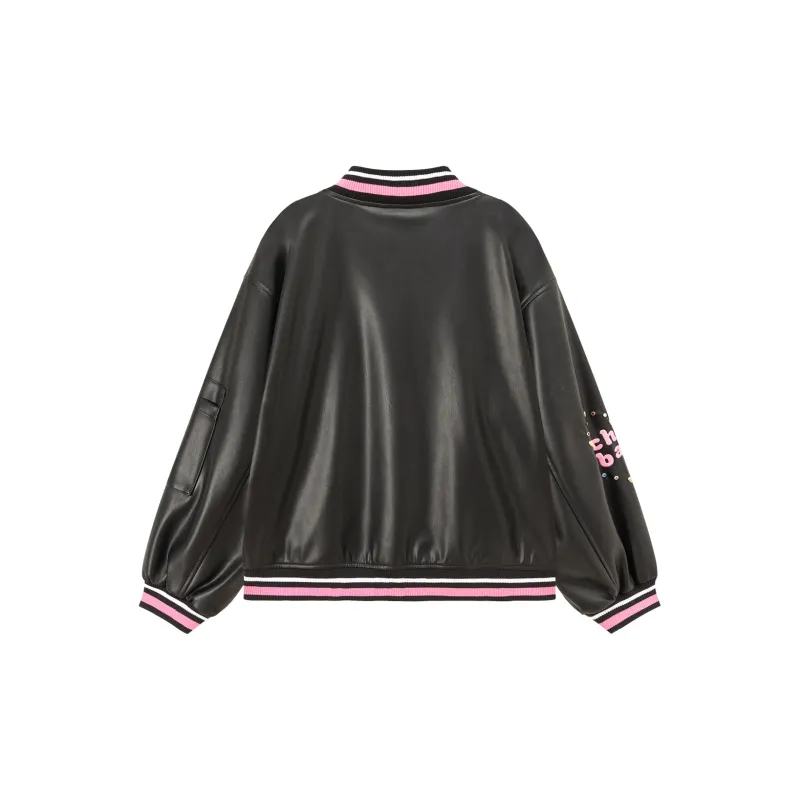 CHUU Leather Jackets Women's Black-1