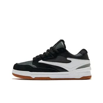 Erke No Double 2.0 Pro Anti Slip Wear Resistant Low Top Skateboard Shoes Women's Jet Black Carbon Gray