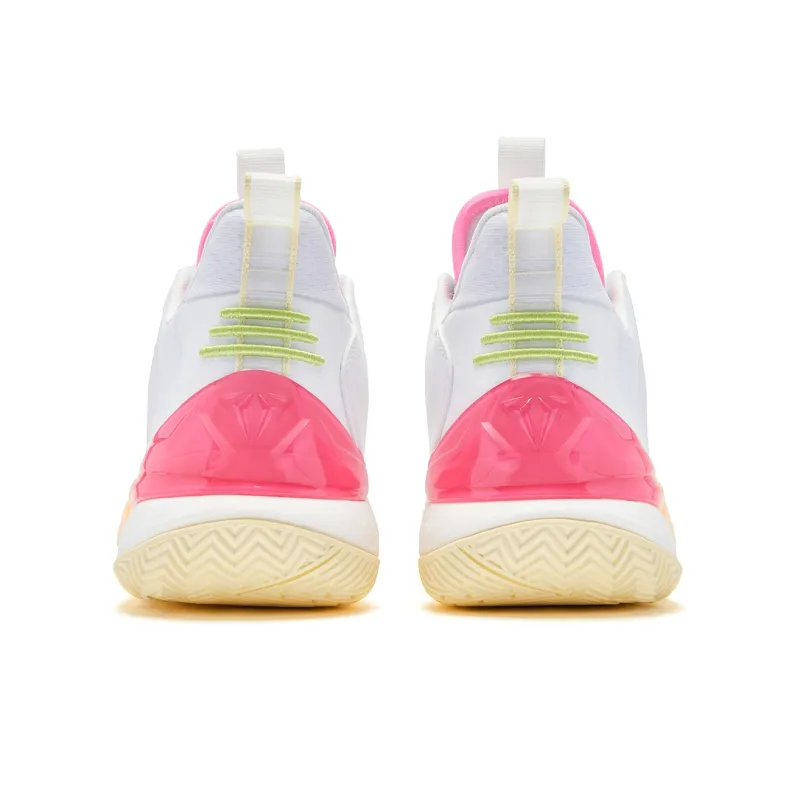 QIAODAN Killing Move 3.0 Cushioned Slip Resistant Mid Top Basketball Shoes Men's Jordan White-4