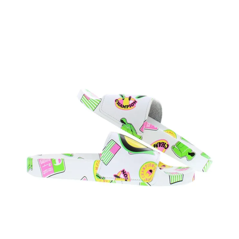 Champion Ipo Camo Slide Slippers Low-Top Unisex White-2