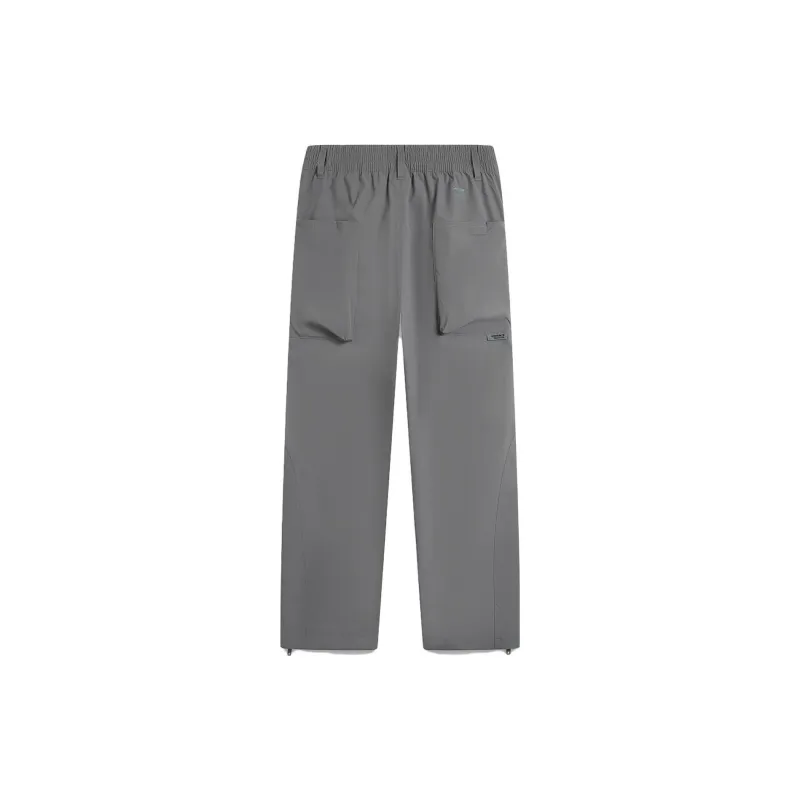 LiNing CF Tracing Knitted Sports Pants Men's Thunderstorm Gray-1