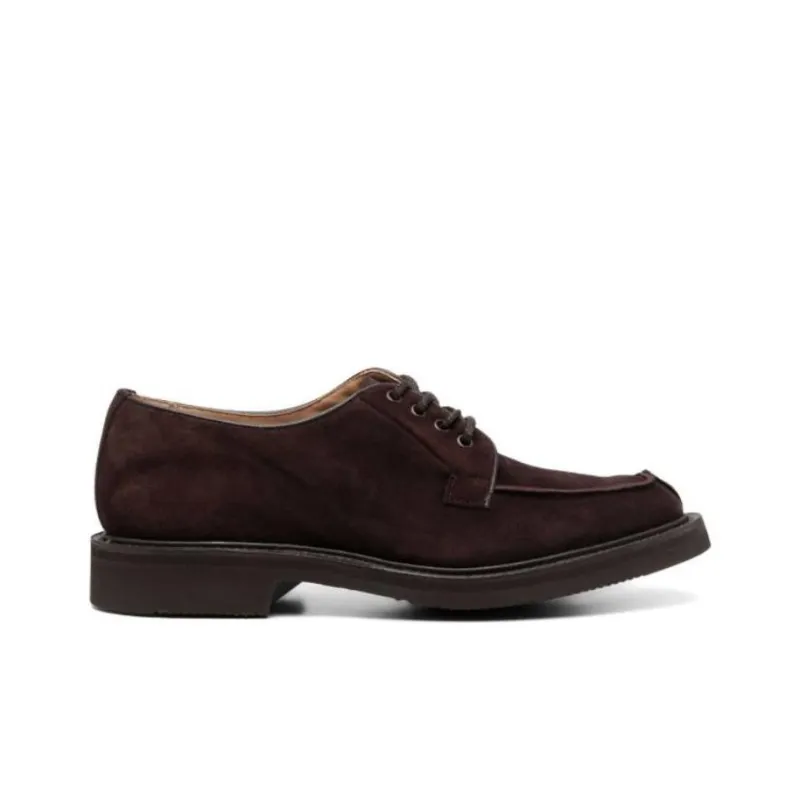 Tricker's Bourton Suede Derby Shoes-1