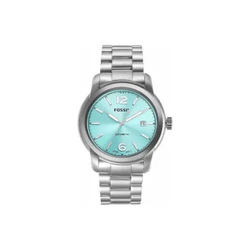 FOSSIL Wrist Watch Automatic Mechanical Movement Stainless Steel Strap 43mm Blue Dial Women's Watch
