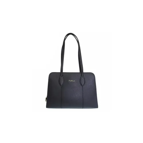 Furla Leather Tote Bag, Shopping Bag, Shoulder Bag, Handbag Regular Women's Black