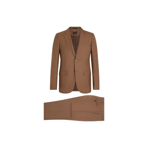 Ermenegildo Zegna Business Suits Men Chocolate