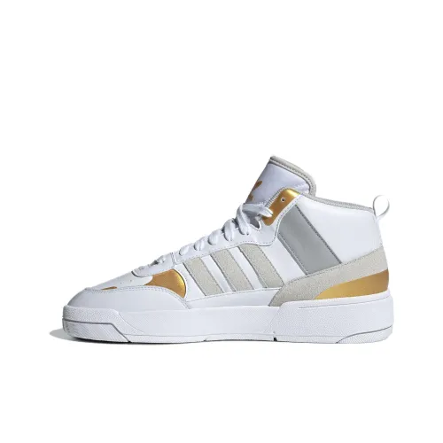 Adidas Originals Post Up Skateboard Shoes Unisex Mid-Top White/Gray/Gold