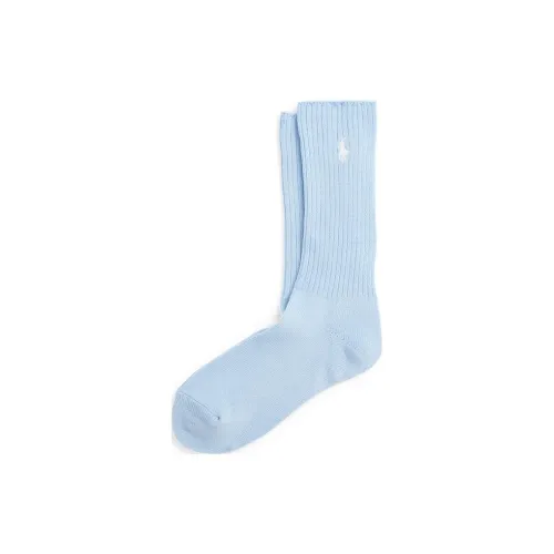 Polo Ralph Lauren FW23 Mid-Calf Socks Men's 1 Pack Blue