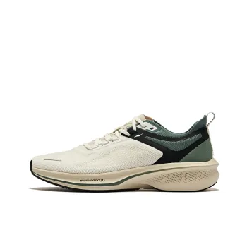 Erke Lightning 3.0 Cushioning Wear Resistant Rebound Low Top Running Shoes Men's Microcrystal White Warm Linen