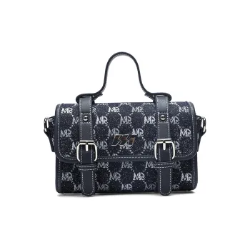 MQ Polyester Crossbody Handbags Regular Women's Dark Blue/Denim Blue/Ecru