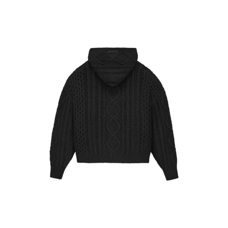 Fear Of God Essentials Cable Knit Hoodie-1