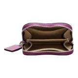 Coachtopia Litchi Grain Leather Wallet Women's Lilac Berry