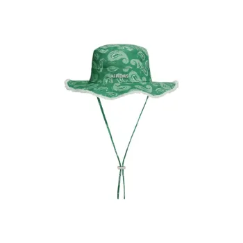 Jacquemus Cotton Metal Bucket Hats Unisex Green