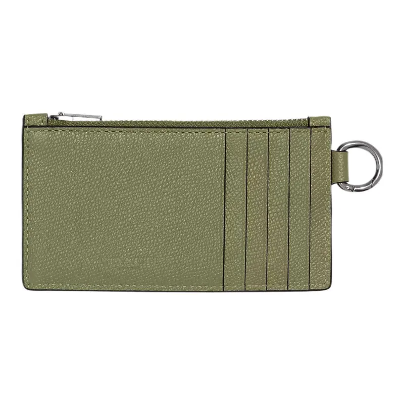 COACH Card Case Grain Leather Card Holder Card Holder Men's Moss-2