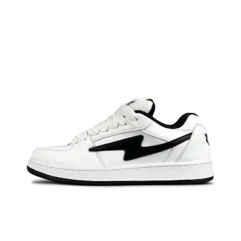 LuzaoT SUPER DRAG Puffy Shoes Low Top Skateboard Shoes Unisex White Black