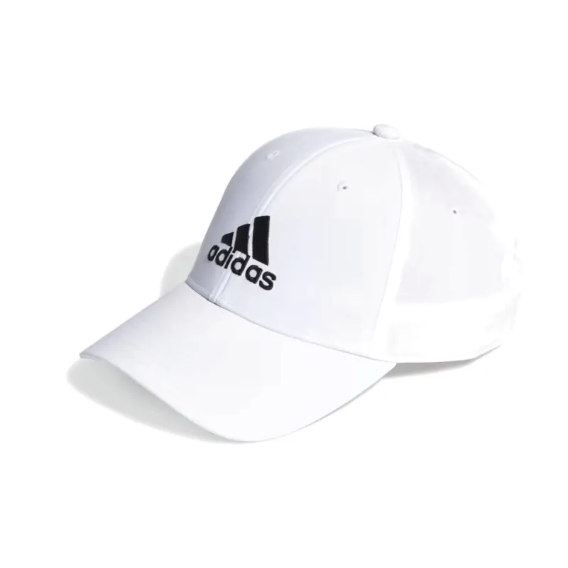 Adidas Recycled Polyester Plain Weave Fabric Baseball Caps Unisex White-0